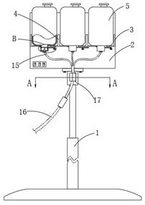 Environment-friendly administration nursing device for internal medicine patients