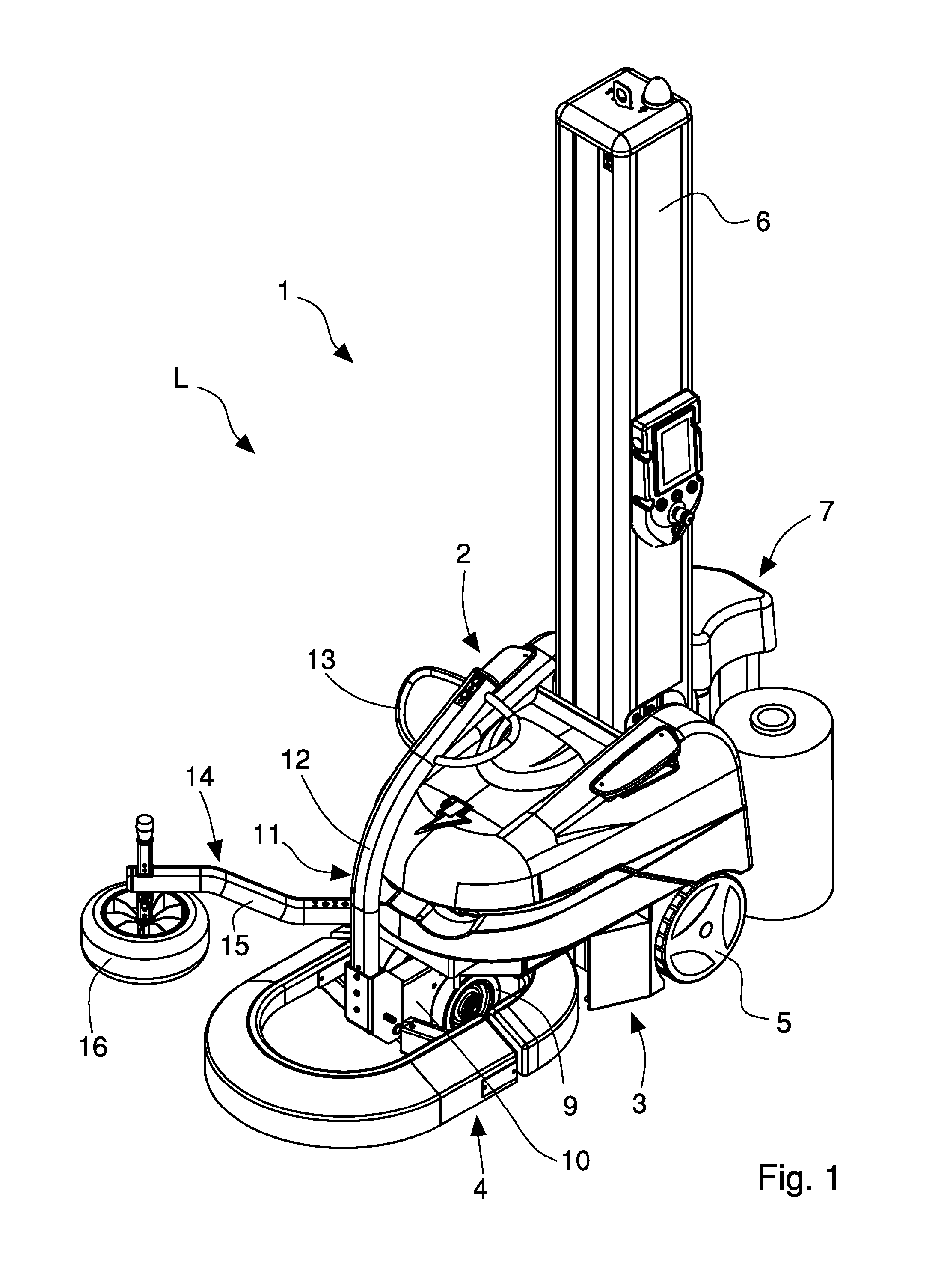 Self-propelled wrapping machine