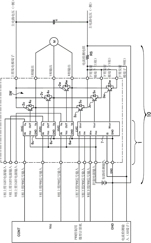 Inverter drive device and semiconductor module