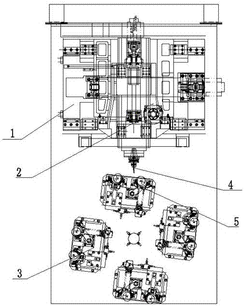 Chamfering machining equipment and chamfering machining method for curved surfaces of orifices of oil holes of connecting rods