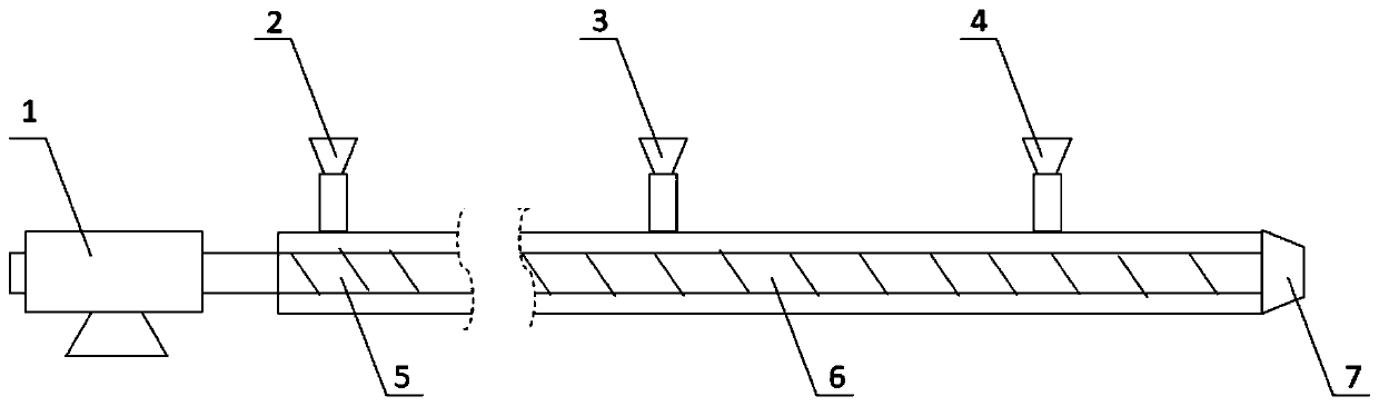 High-flame-retardant low-gloss dynamically vulcanized thermoplastic elastomer material and continuous preparation method thereof