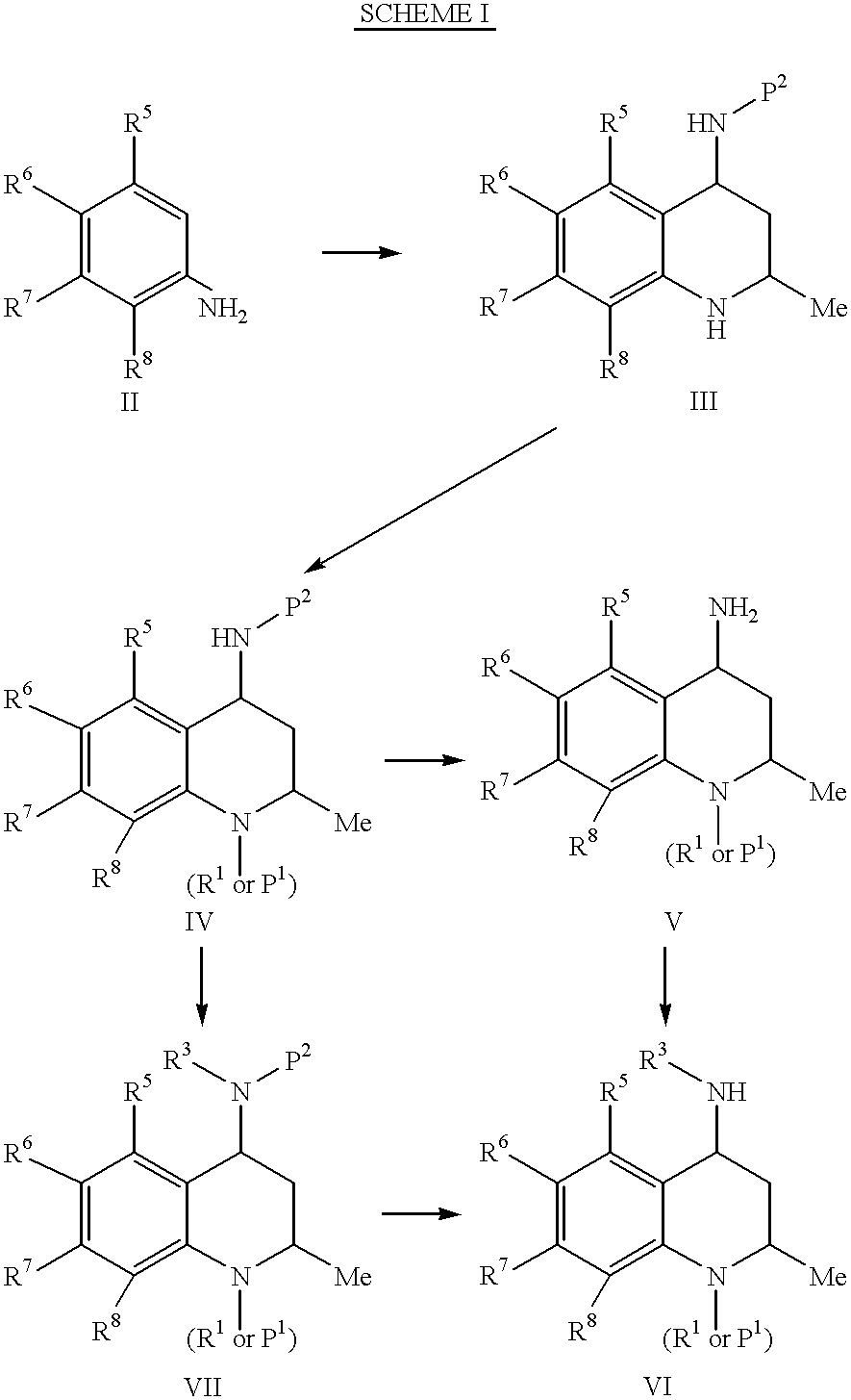 Annulated 4-carboxyamino-2-methyl-1,2,3,4-tetrahydroquinolines