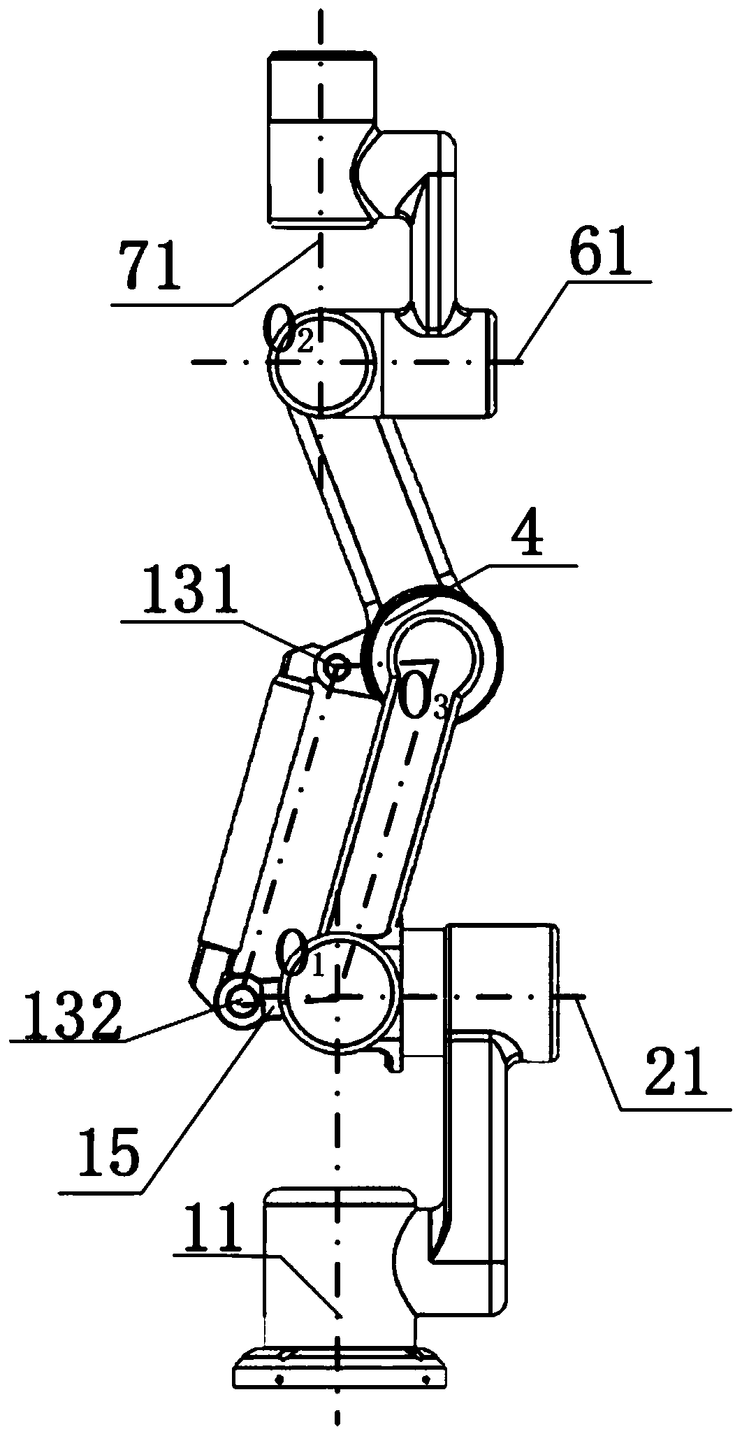 Seven-degree-of-freedom series-parallel hybrid mechanical arm and robot