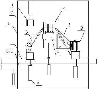 Automatic wire cladding method suitable for adhesive long wire cake and wire cladding machine