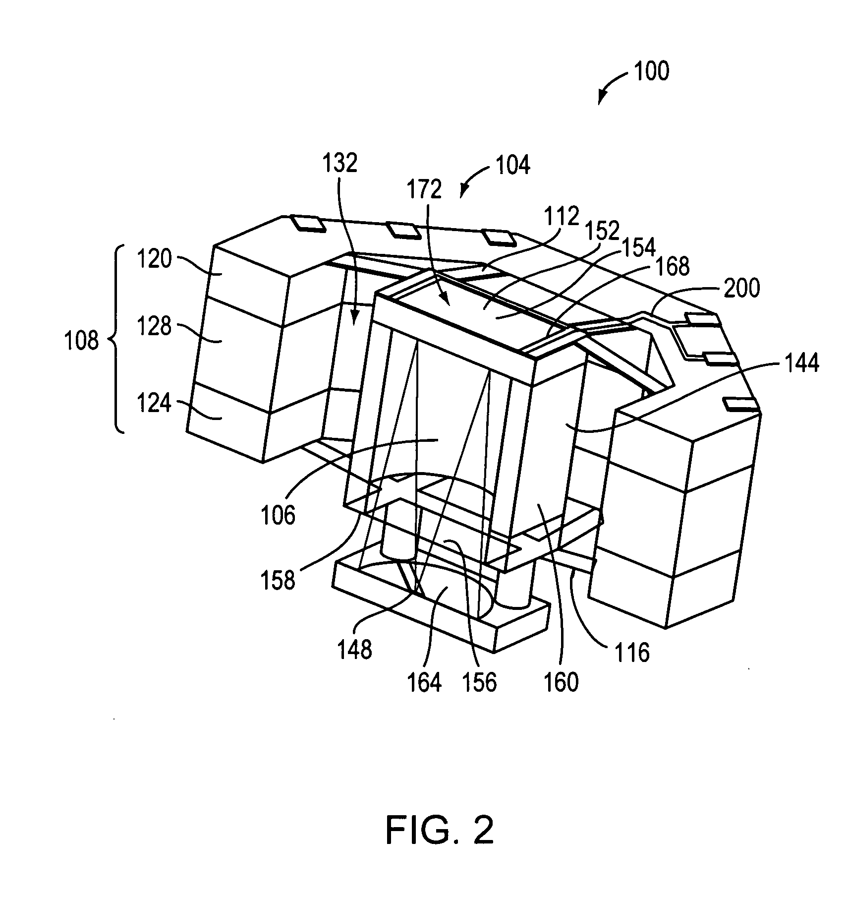 Apparatus and system for suspending a chip-scale device and related methods