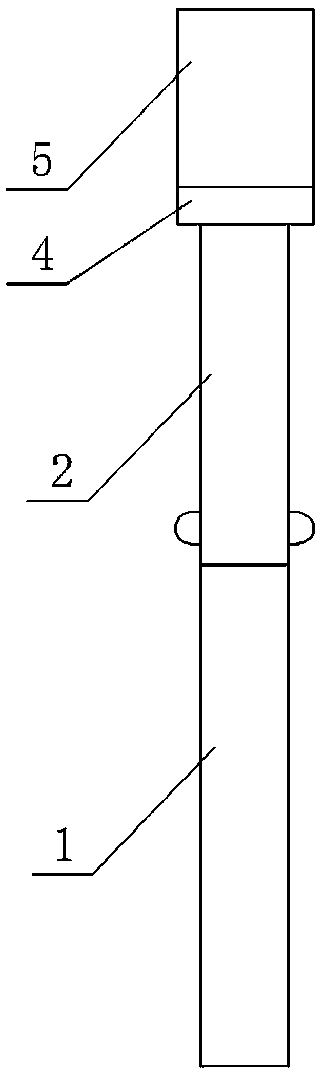 Equipment for charged fastening of support bottle from ground