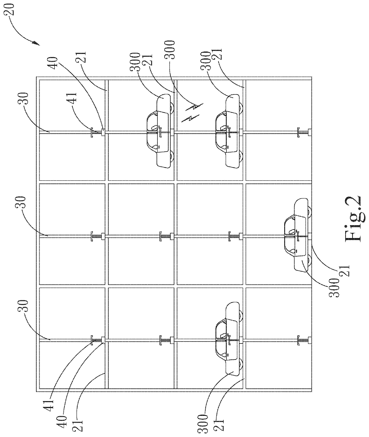 Electric vehicle parking energy supply system