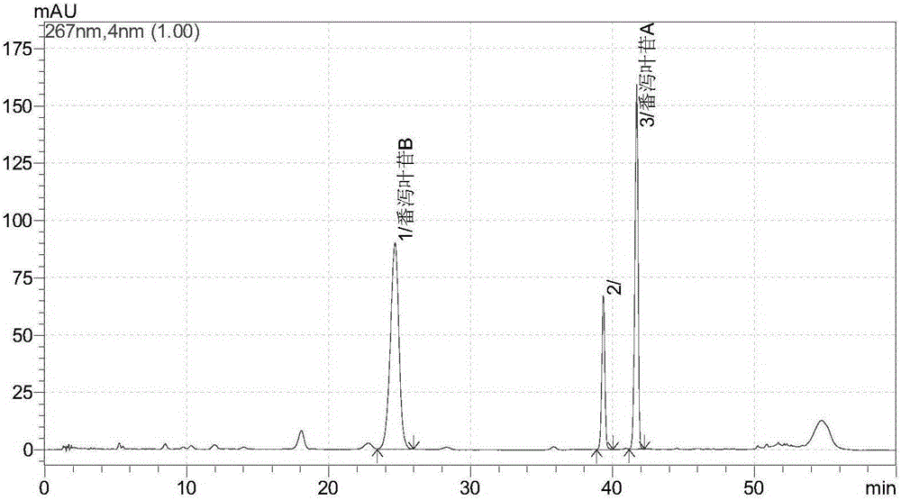 Sennoside A.B salt compound as well as preparation method and application thereof