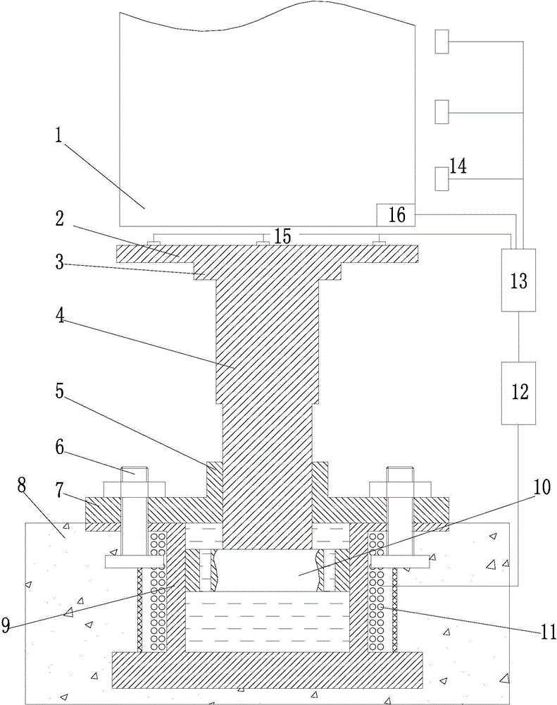 Elevator damping device with adaptability