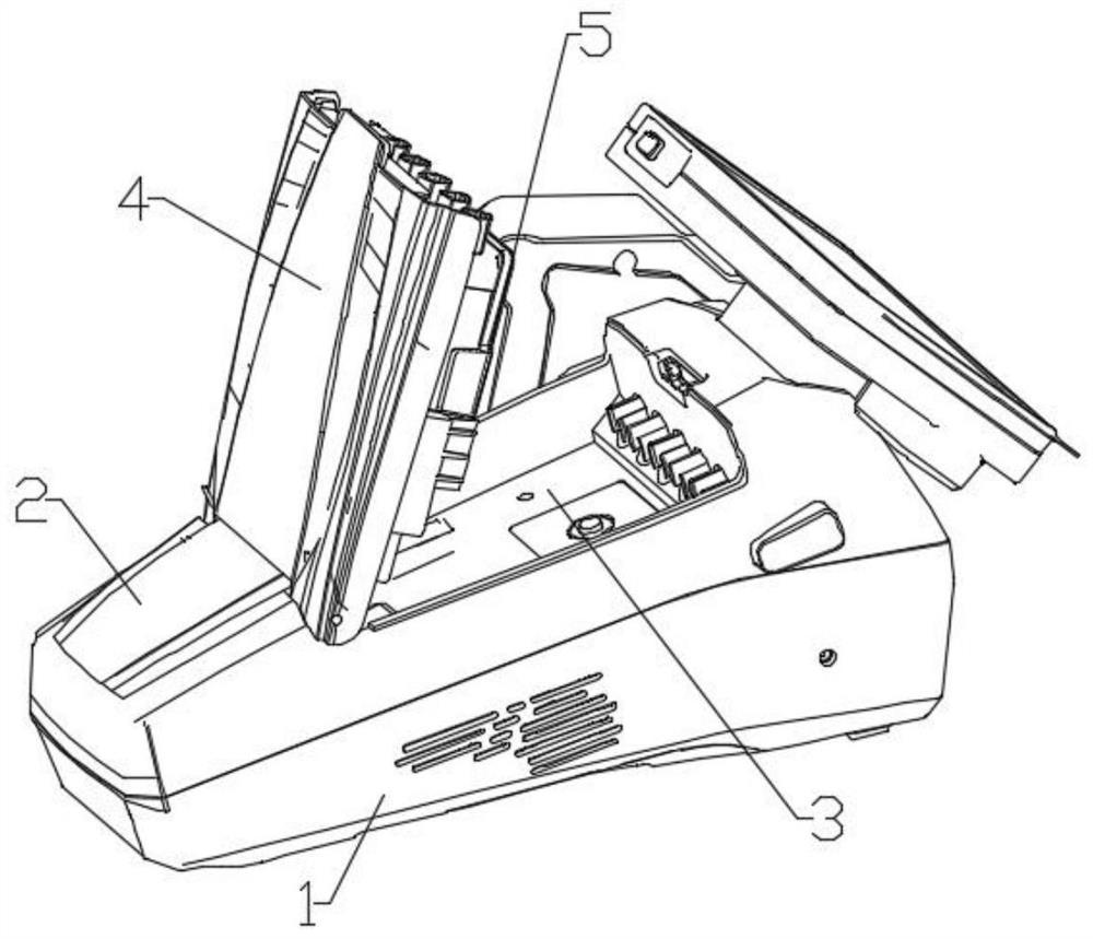 Heat dissipation structure and heat dissipation method of PCR detector