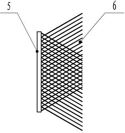 Preliminary leaf knocking method and device for cane harvesting machine