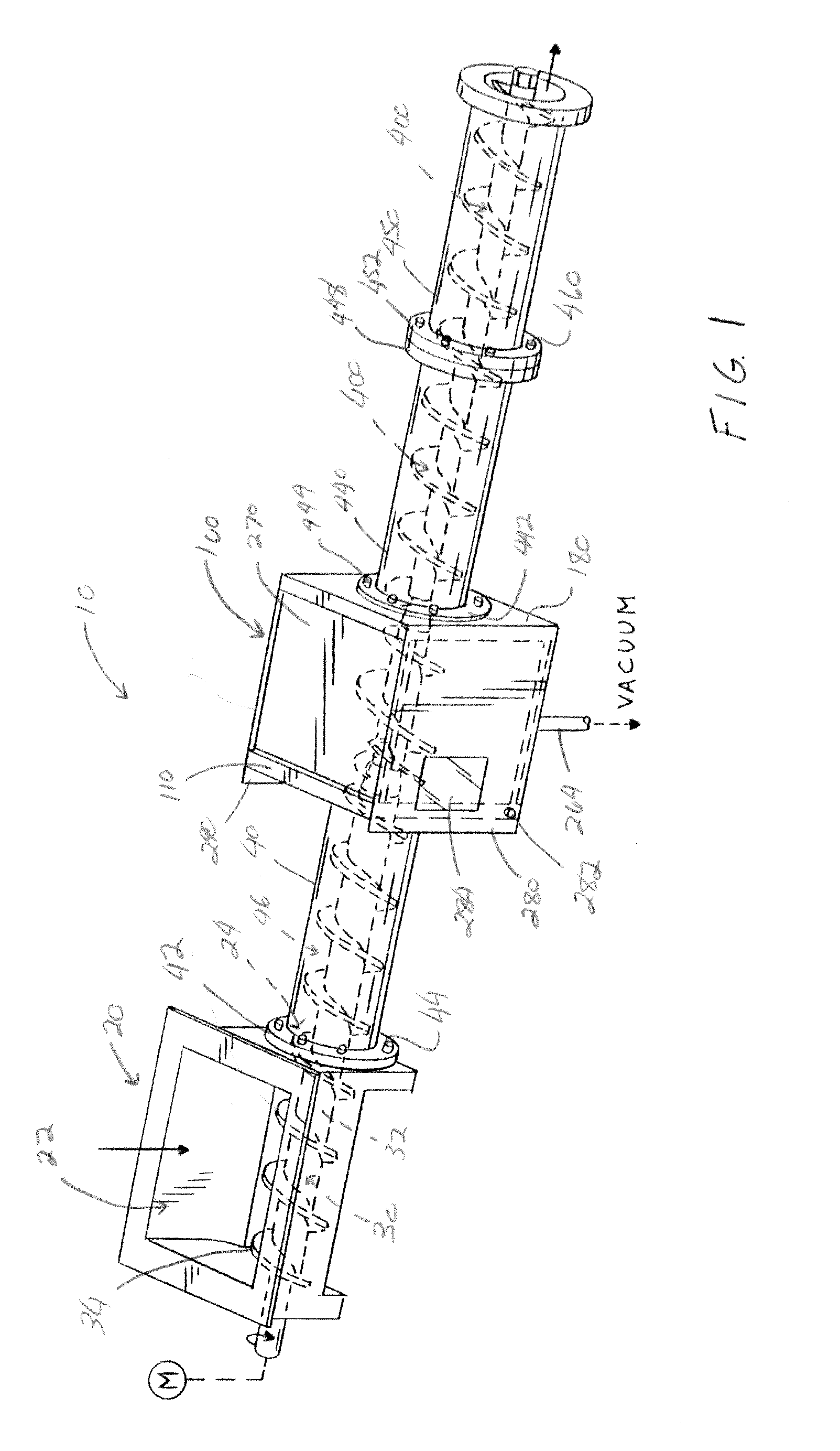 Apparatus and Process for De-Airing Material in an Extruder