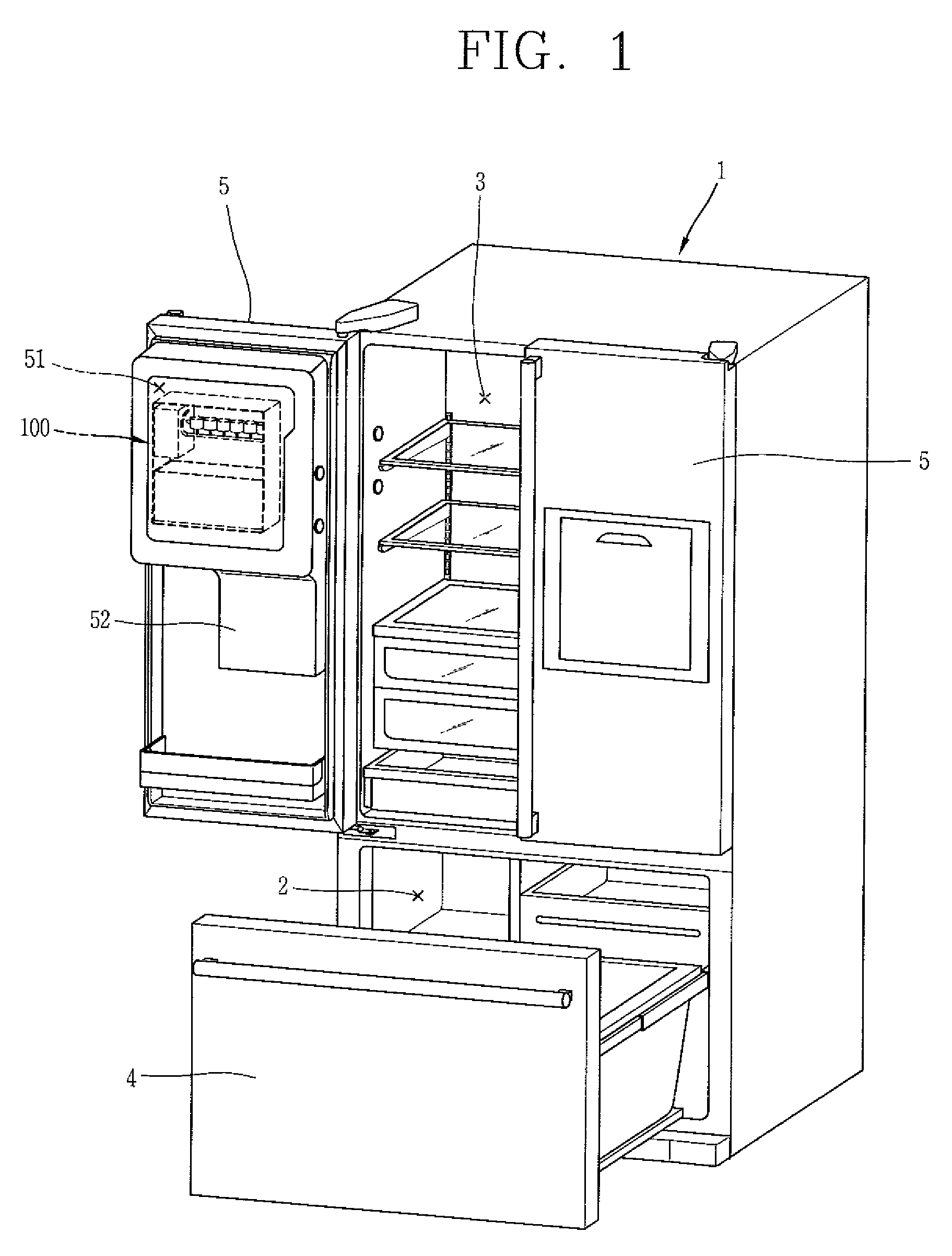 Ice maker, refrigerator having the same, and ice making method thereof