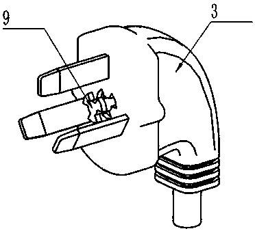 Automatic locking drop-proof socket plug device