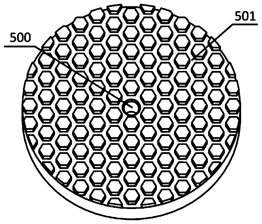 Sub-aperture central liquid supply optical surface serial machining process and tool