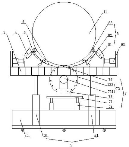 A multifunctional heavy-duty support device for wind power monopile and its control method
