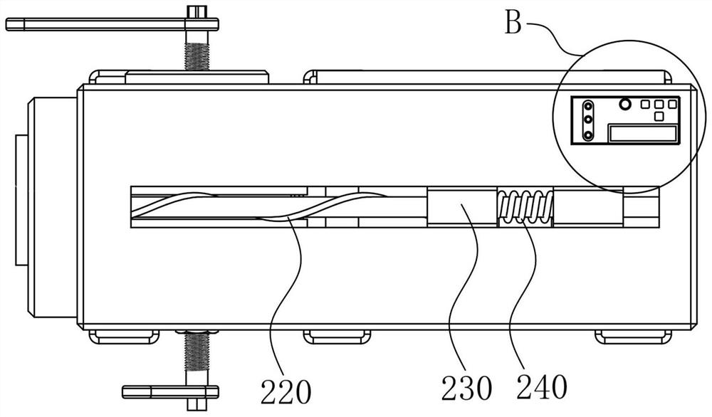 Hydraulic oil cylinder barrel and piston rod assembling device