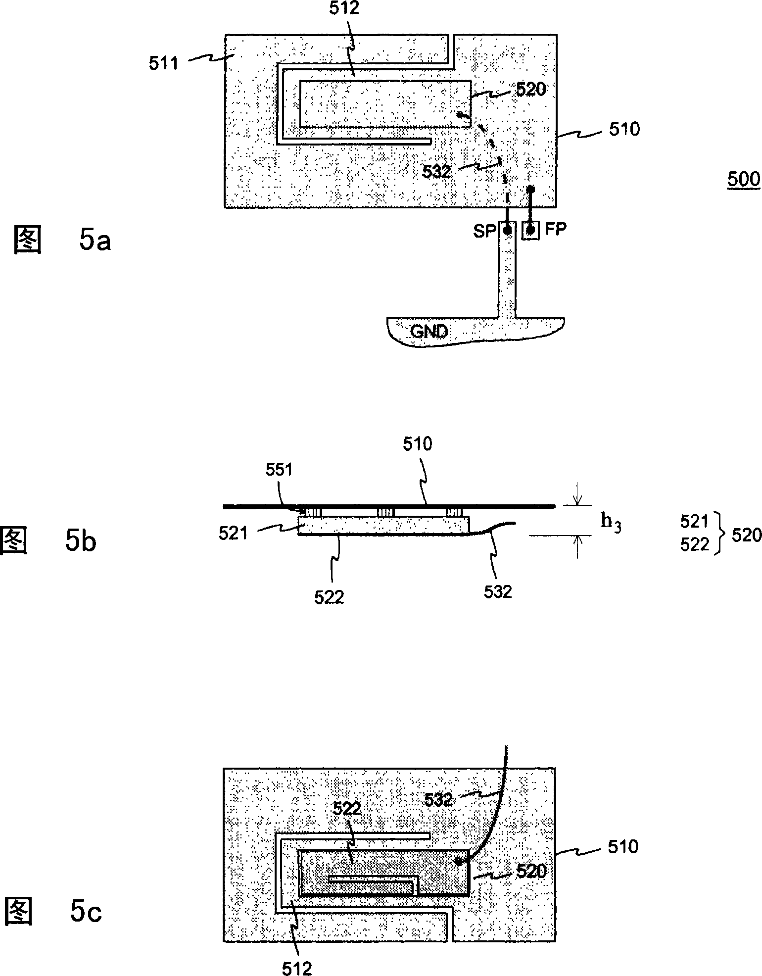 Internal monopole antenna