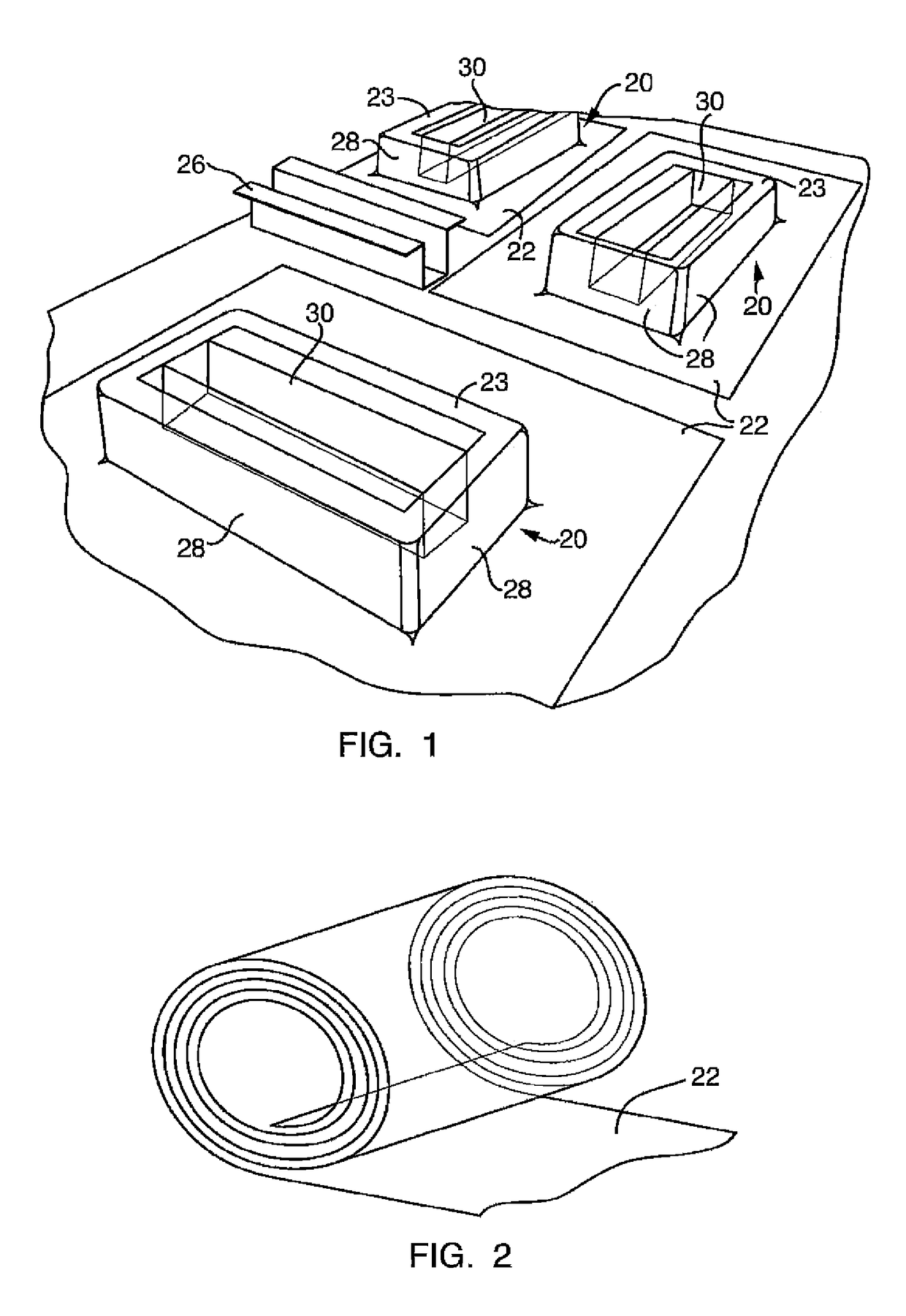 Method of manufacturing a composite insert by molding