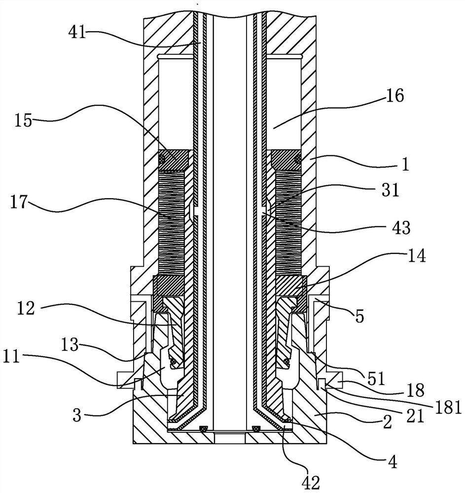 High-precision tool locking device of five-axis machining center and tool changing method