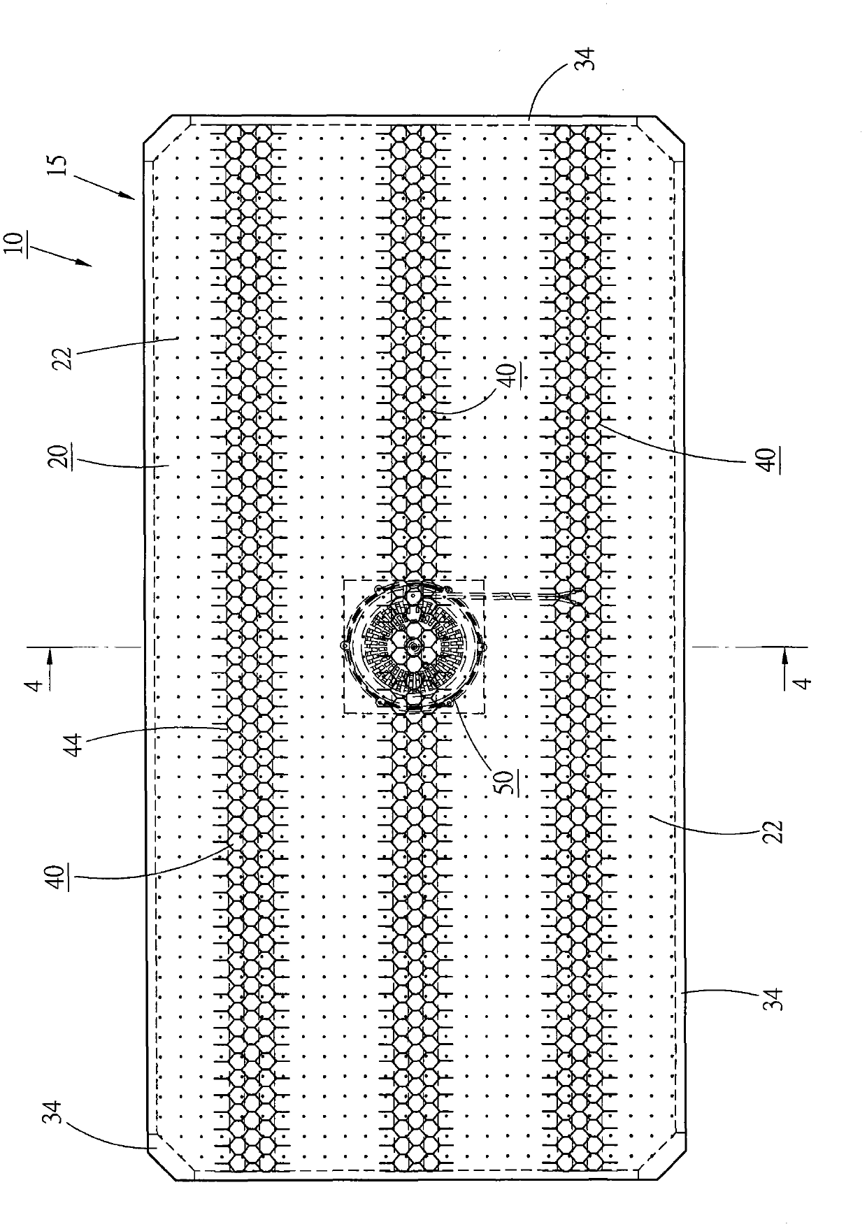 Air supply device of game table