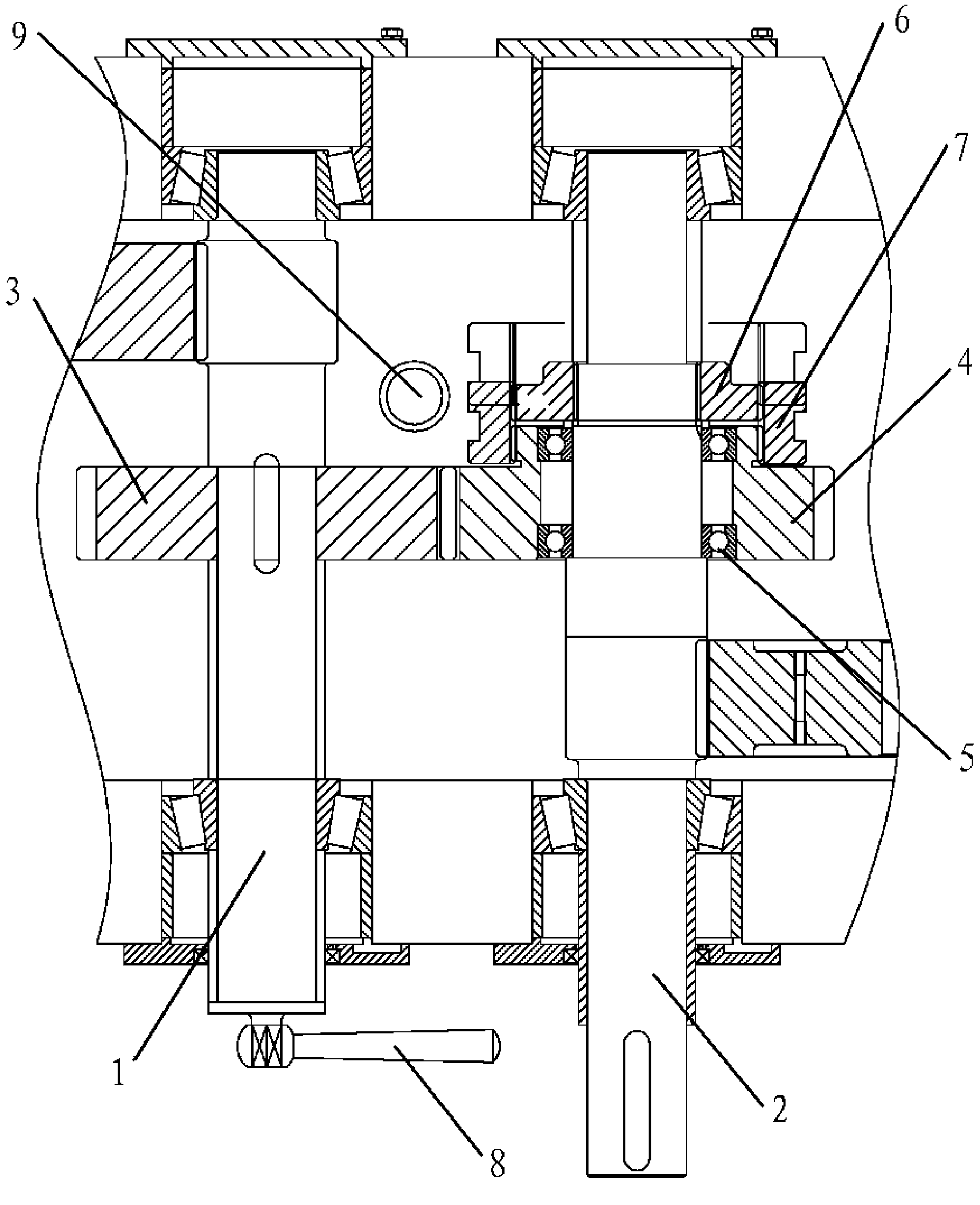 Transmission chain coupling mechanism with adjustable phase