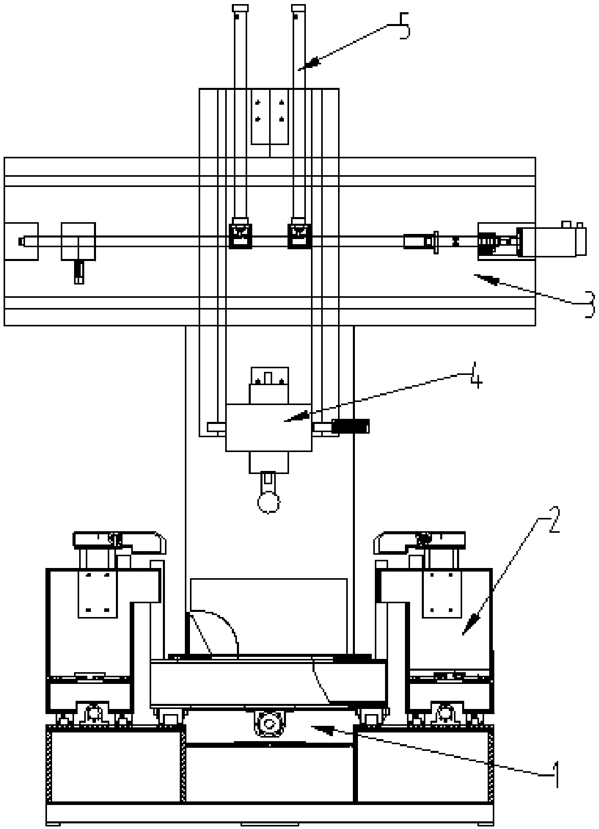 Seven-axis five-linkage wood plug CNC machining center and method