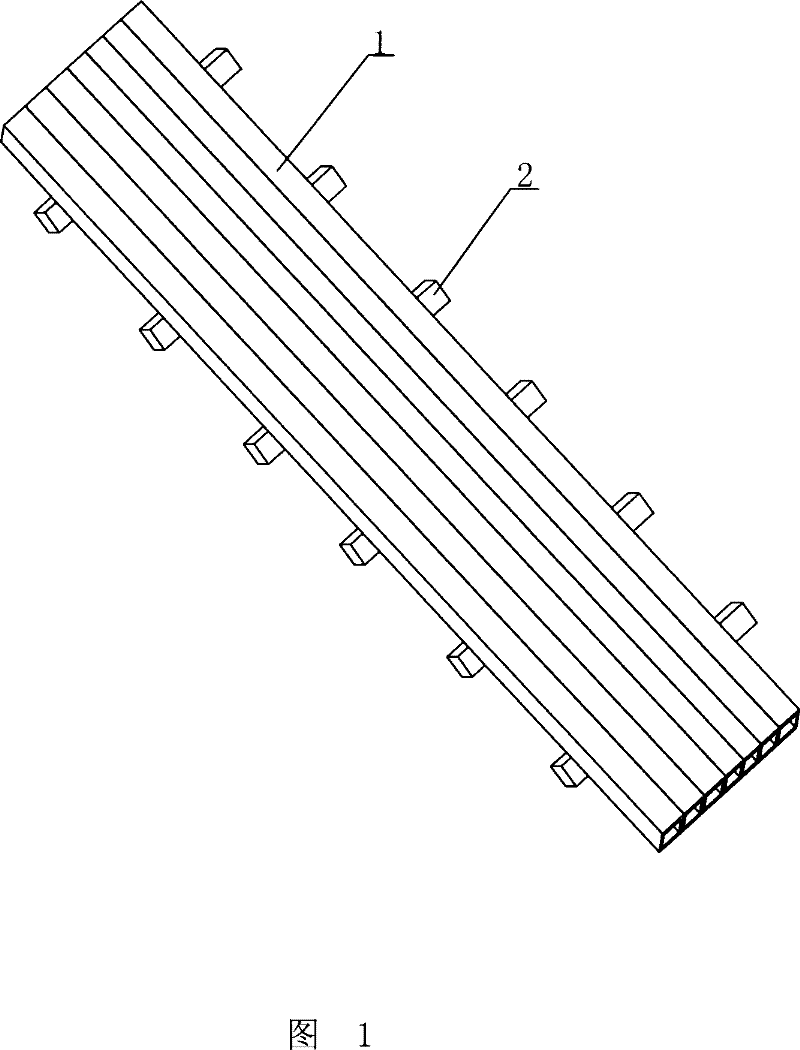 Fiber reinforcement composite material rope bridge and preparation method thereof