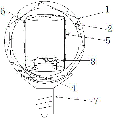 Housing structure of LED bulb lamp and LED bulb lamp