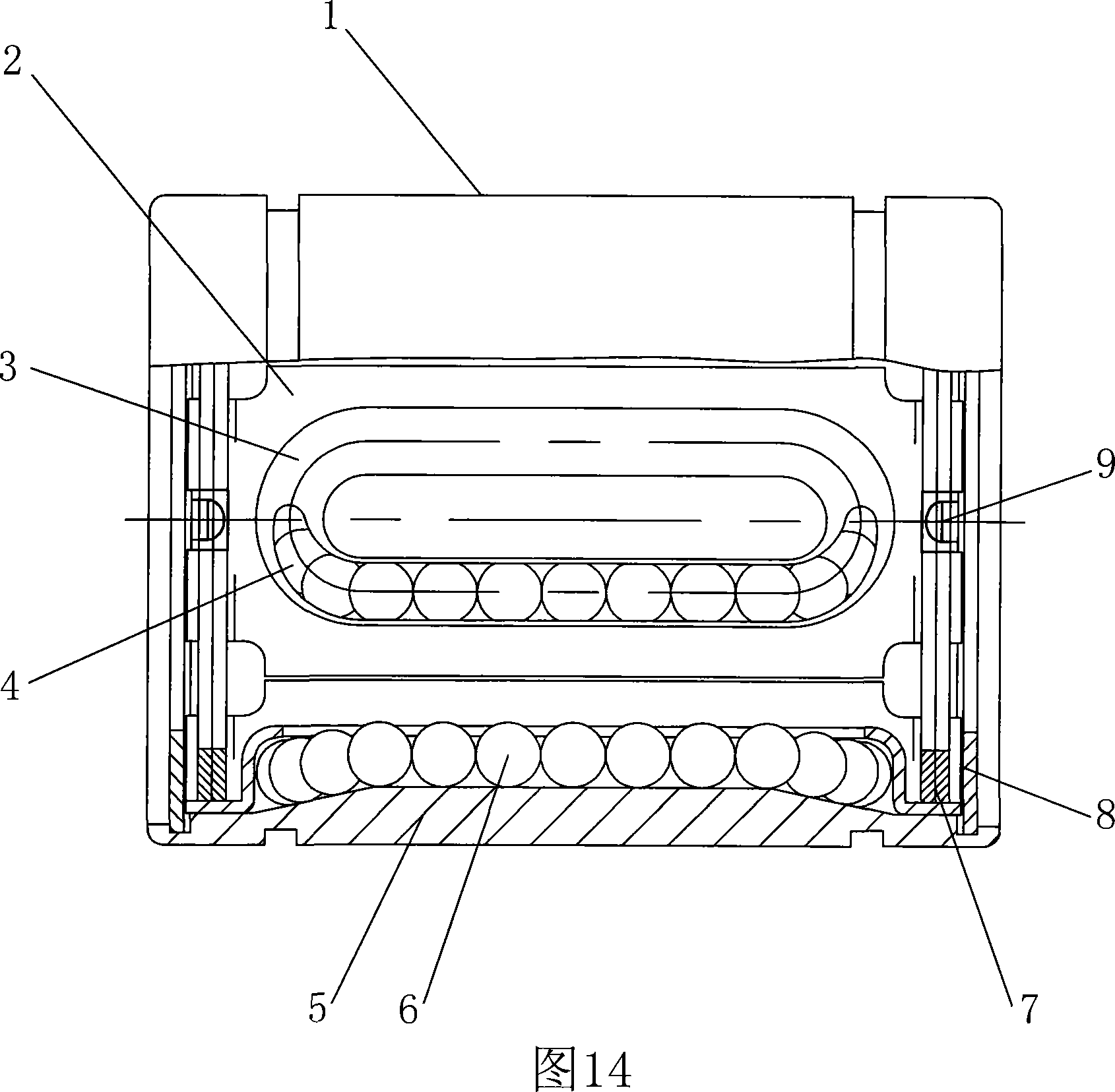 Method for manufacturing linear bearing made from full stainless steel