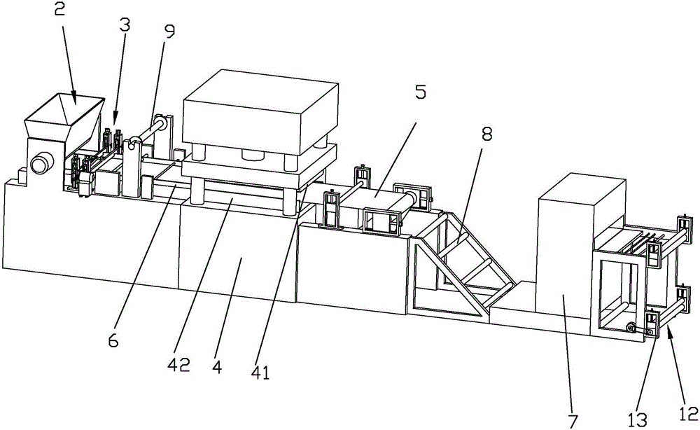 Pad type product production equipment with cutting device
