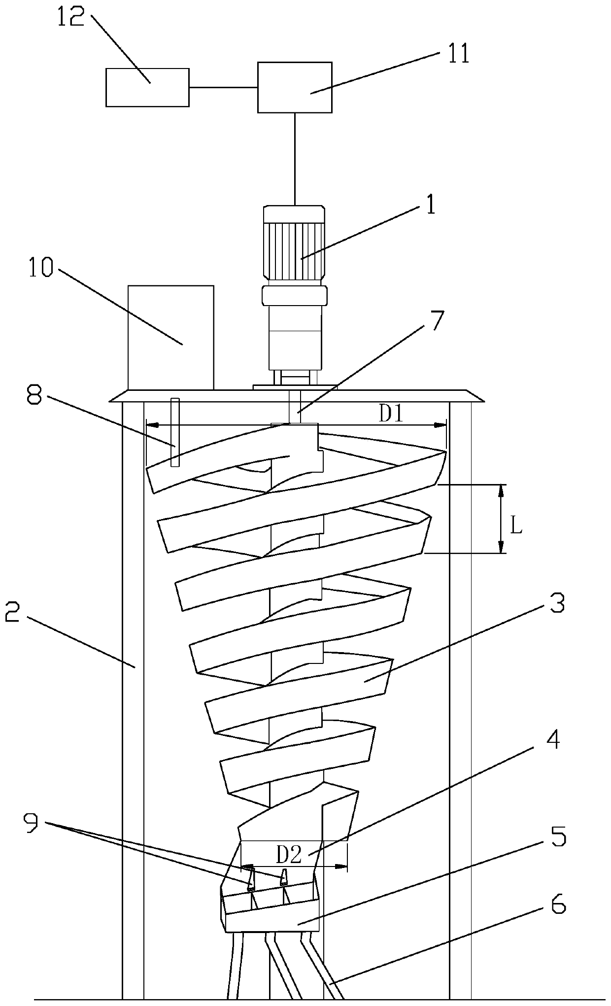 Centrifugal rotating spiral concentrator