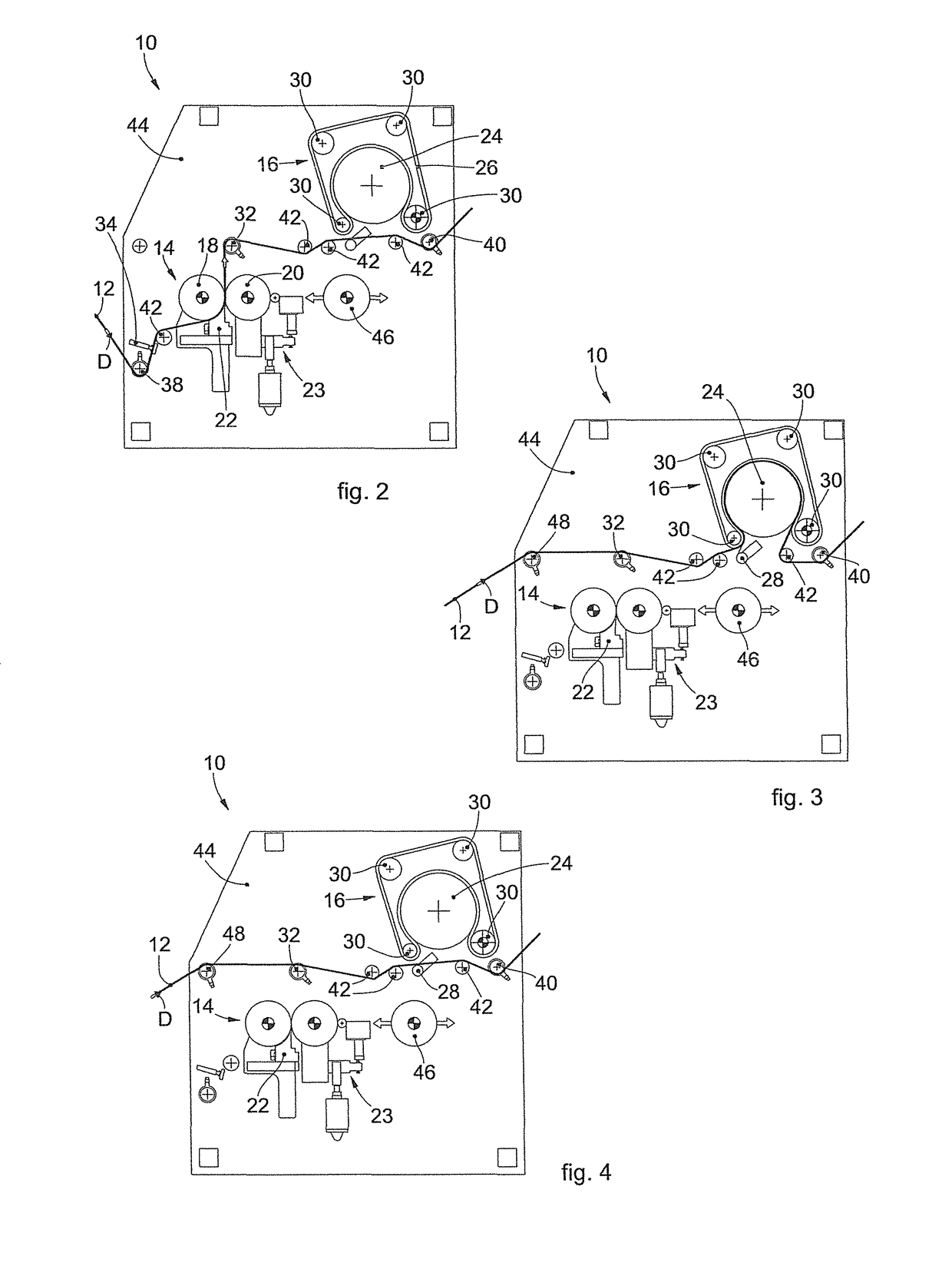 Compacting machine for fabrics and corresponding compacting method