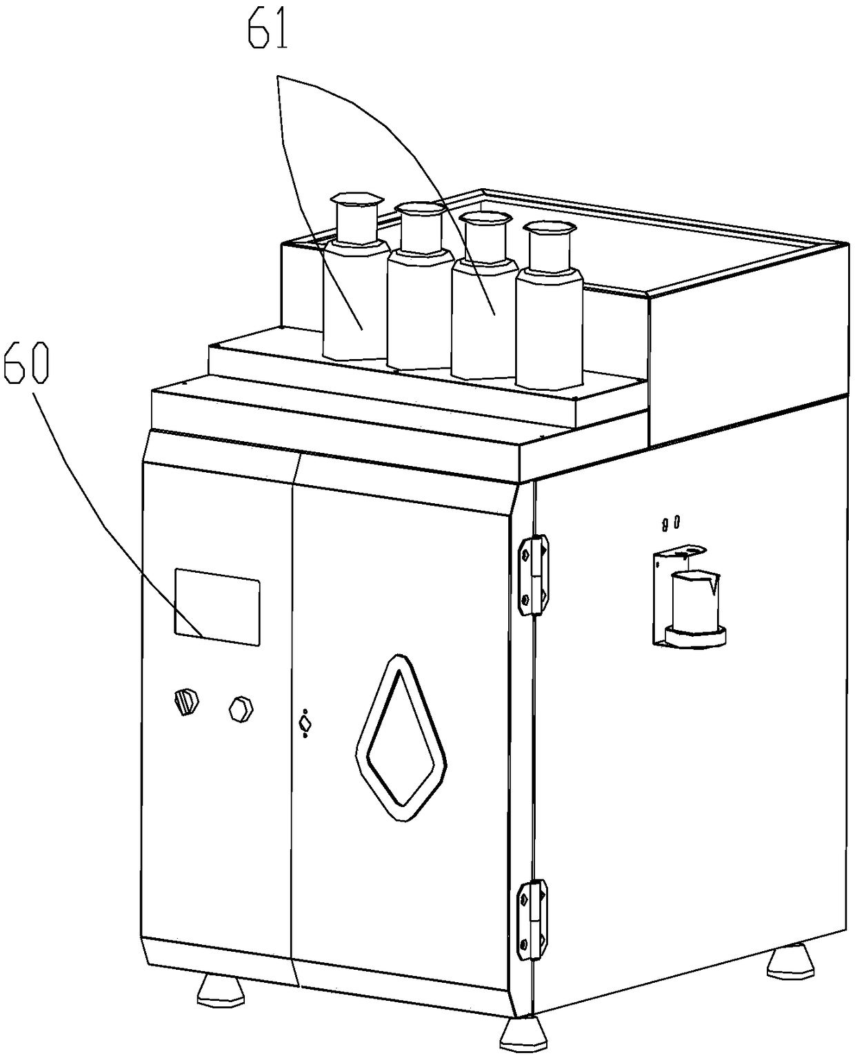 An automatic feeding color testing machine and its use method