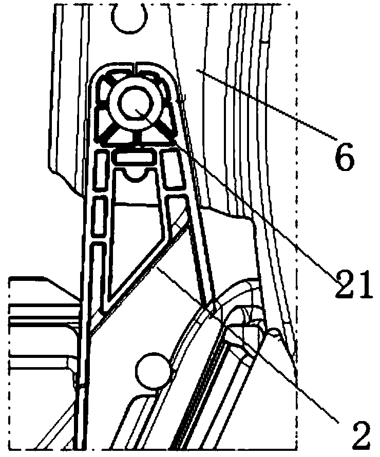 Automotive headlight fixing structure and headlight assembling method based on same