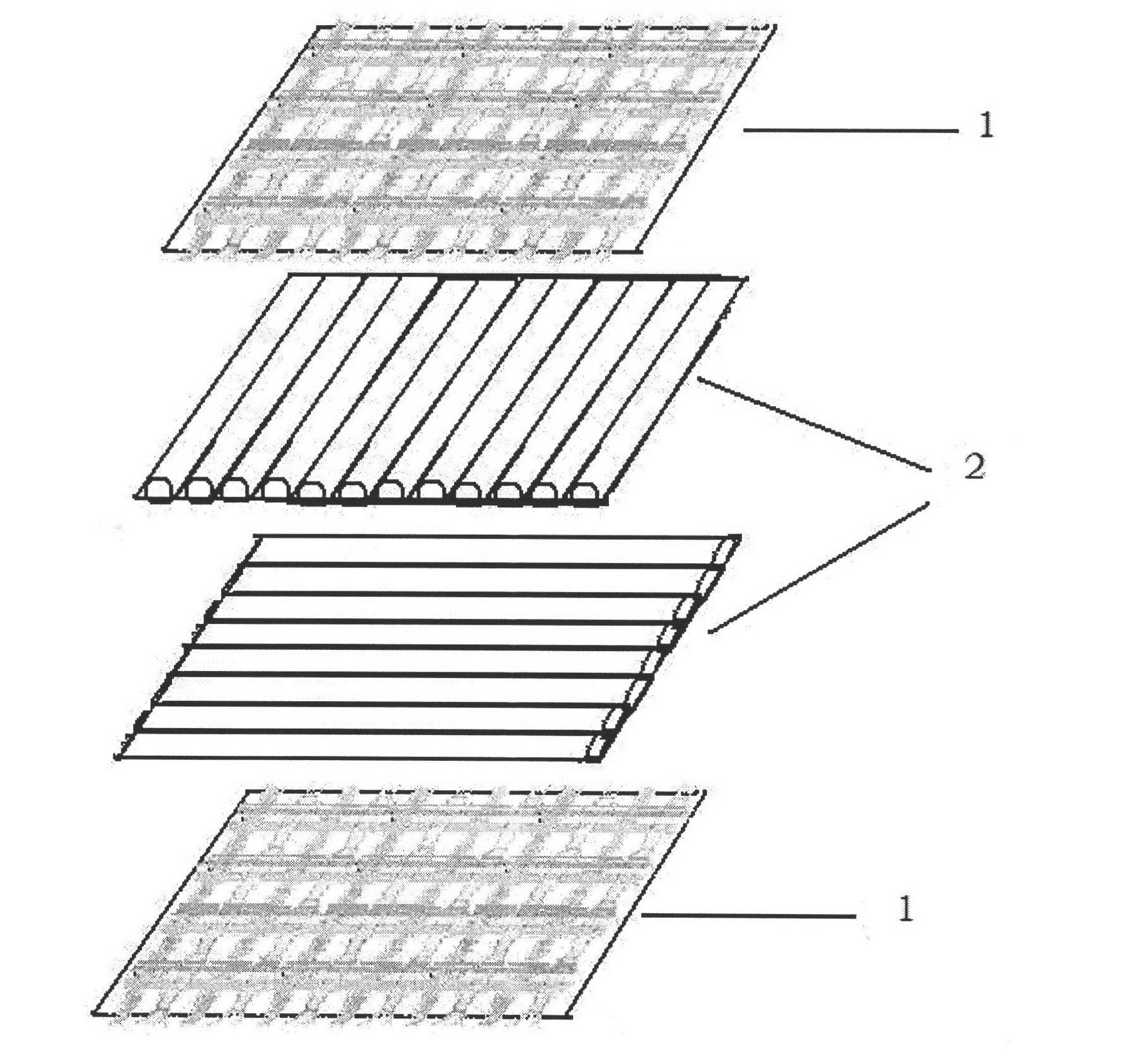 Light sandwich-structure composite material and preparation method thereof