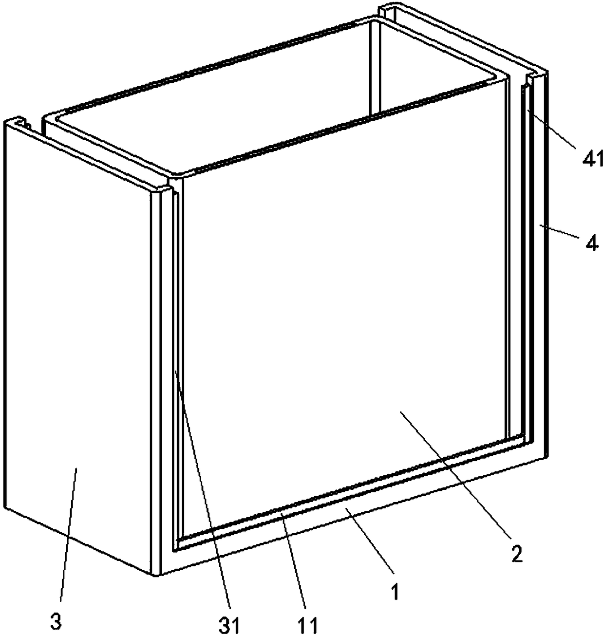 Novel glue frame storage box