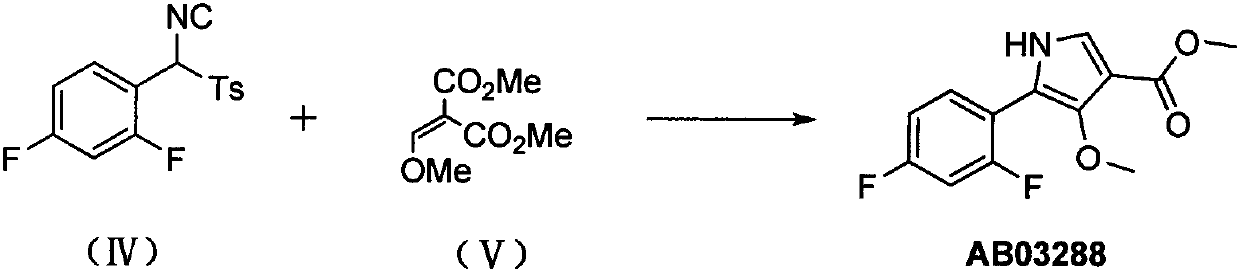 Preparation method of 4-methoxyl pyrrole intermediate