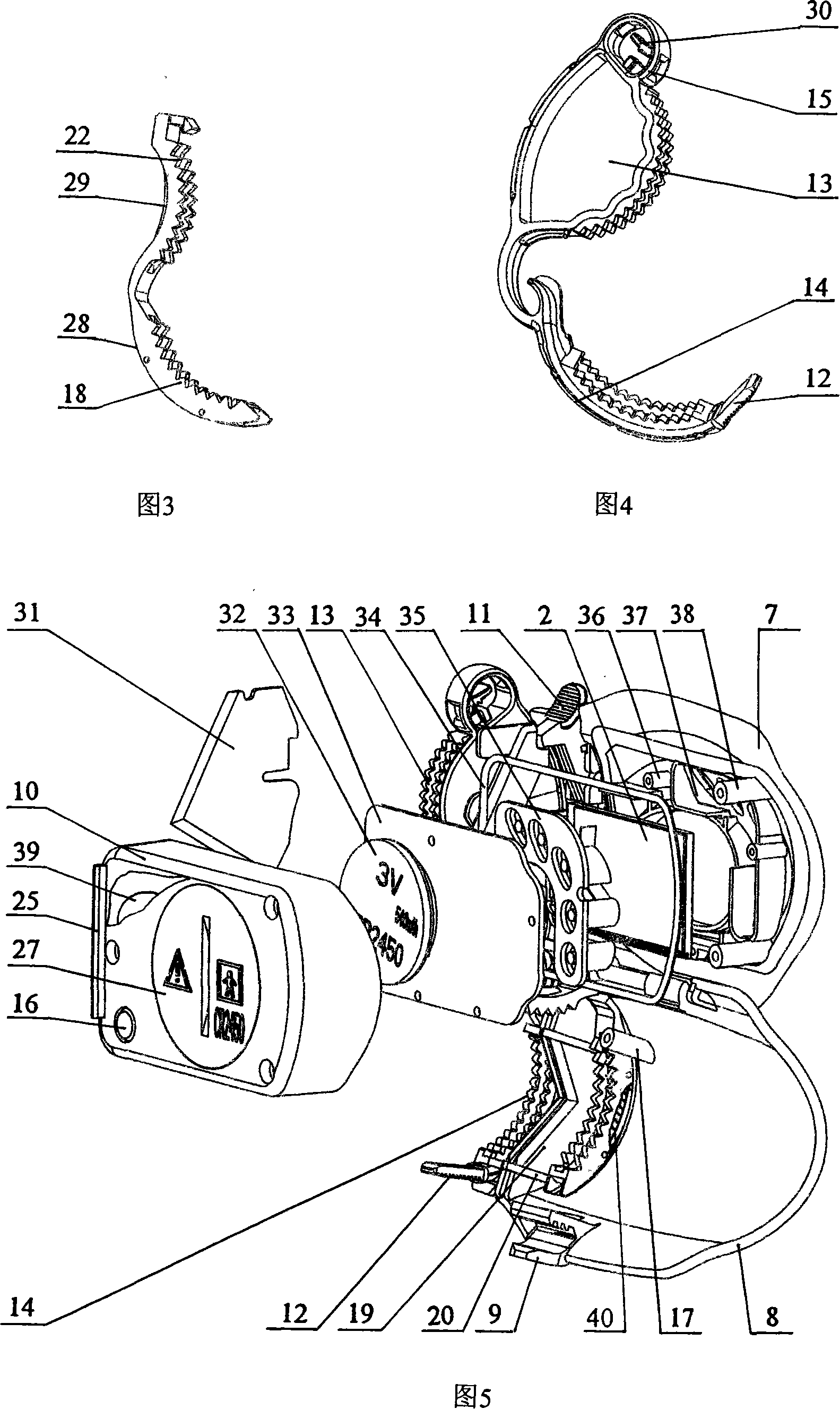 Umbilical cord clamps with birth time electronic display and cutting function
