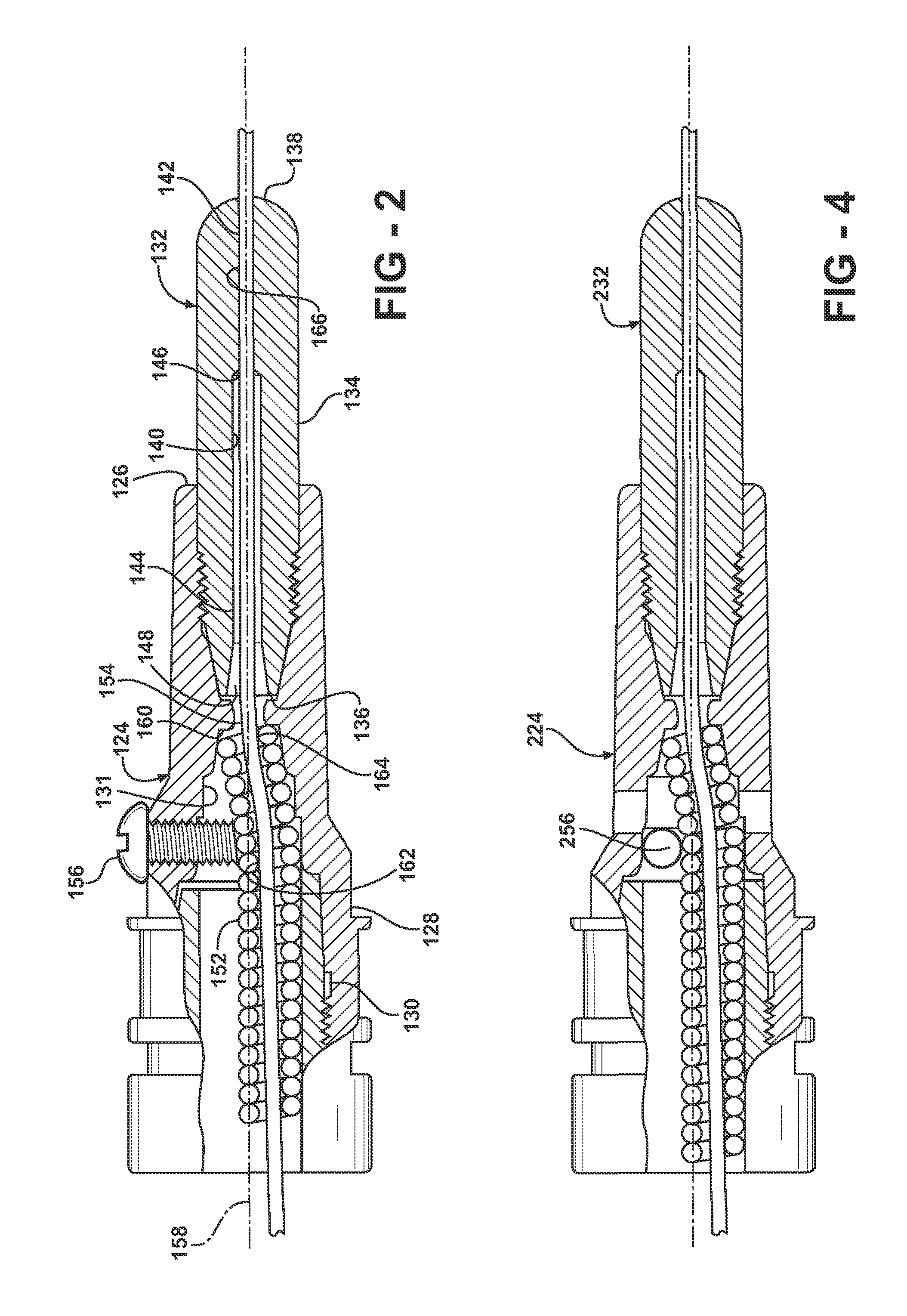 Retaining head and contact tip for controlling wire contour and contacting point for GMAW torches