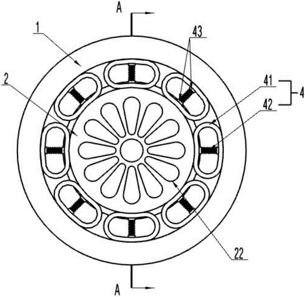 Damping wheel hub of air inflation-free tire