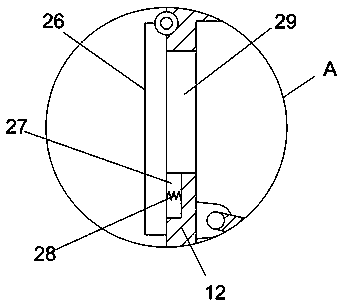 Waste gas absorption treatment device for casting production