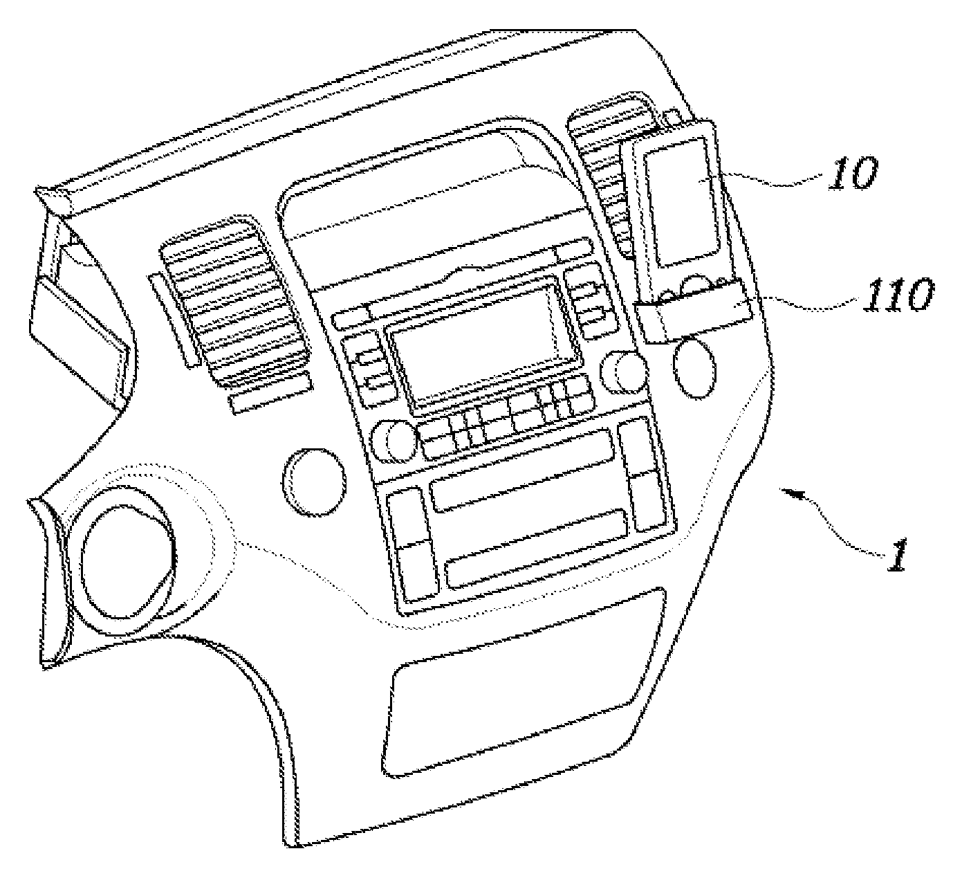 Docking apparatus for portable media player
