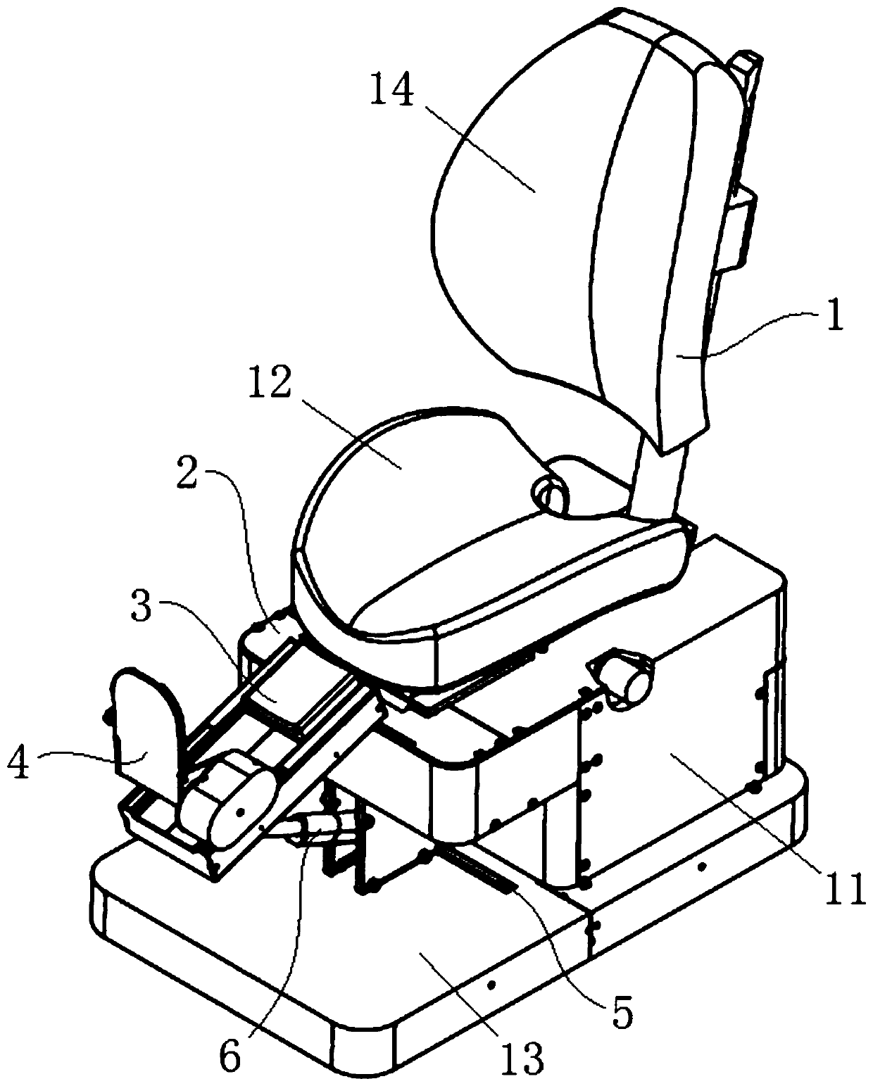 An ankle joint rehabilitation device for children with cerebral palsy that can adjust the posture of the legs