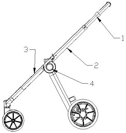 Impact reverse retraction folding unlocking mechanism of stroller