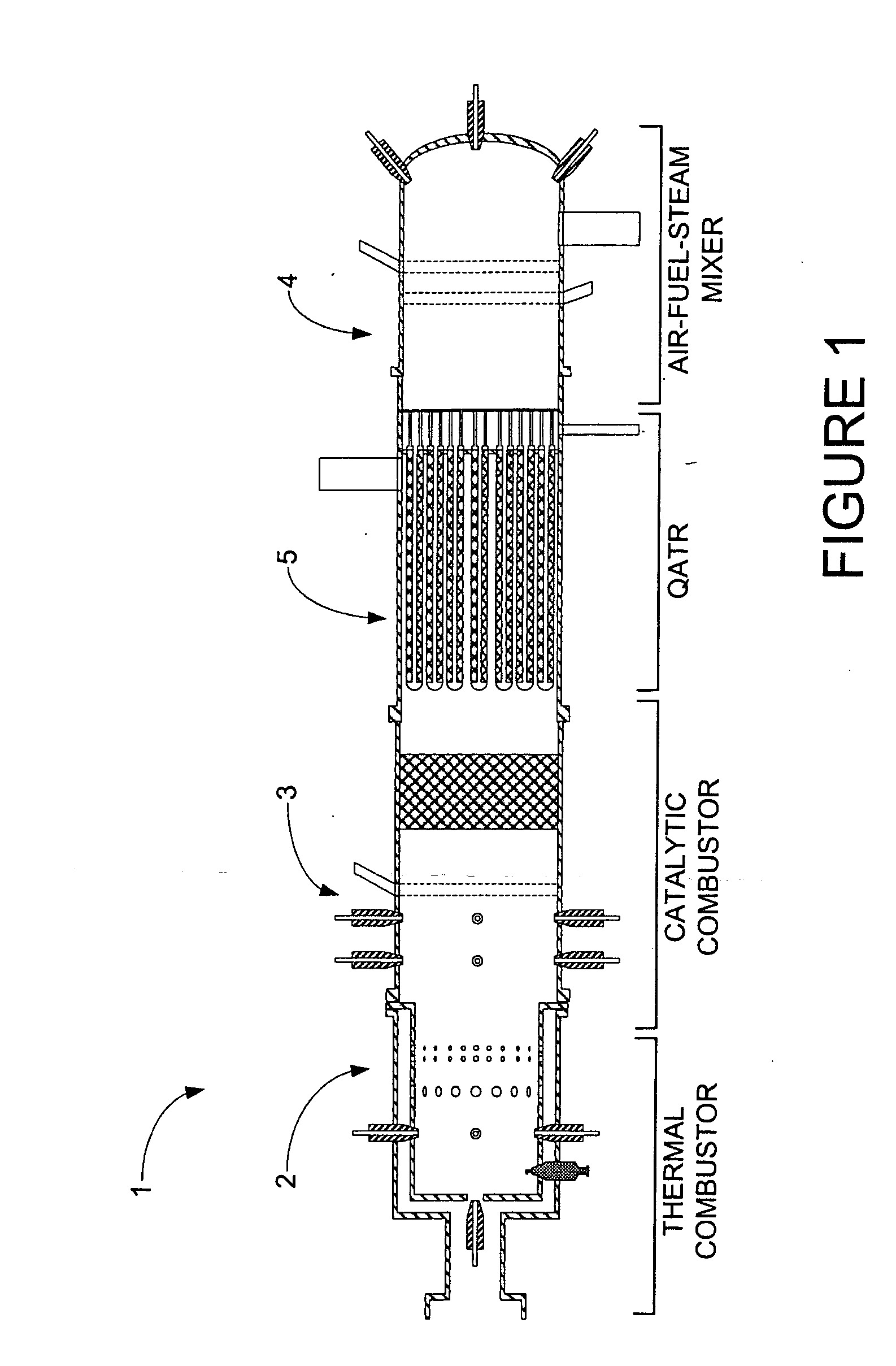 Integrated fuel processor subsystem with quasi-autothermal reforming