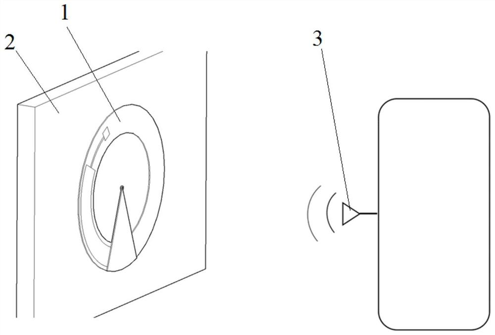 Passive wireless inclination monitoring device based on patch antenna