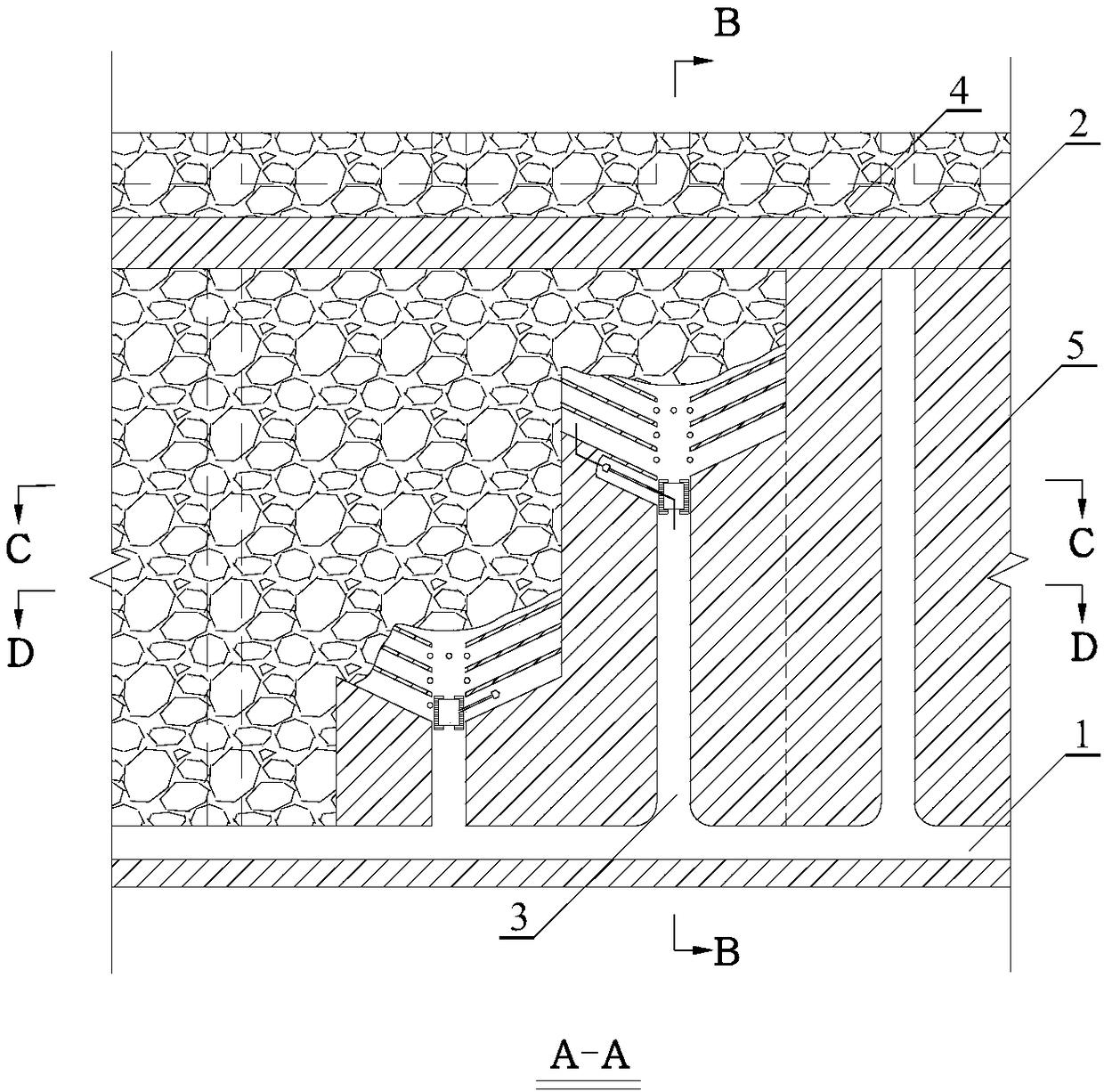 Auger mining machine-based continuous mining method for gently inclined ultra-thin soft vein rock ore