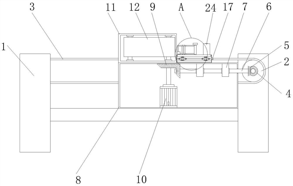 Bottle and can conveying device for pharmaceutical production and capable pf conveniently attaching labels to bottle bodies