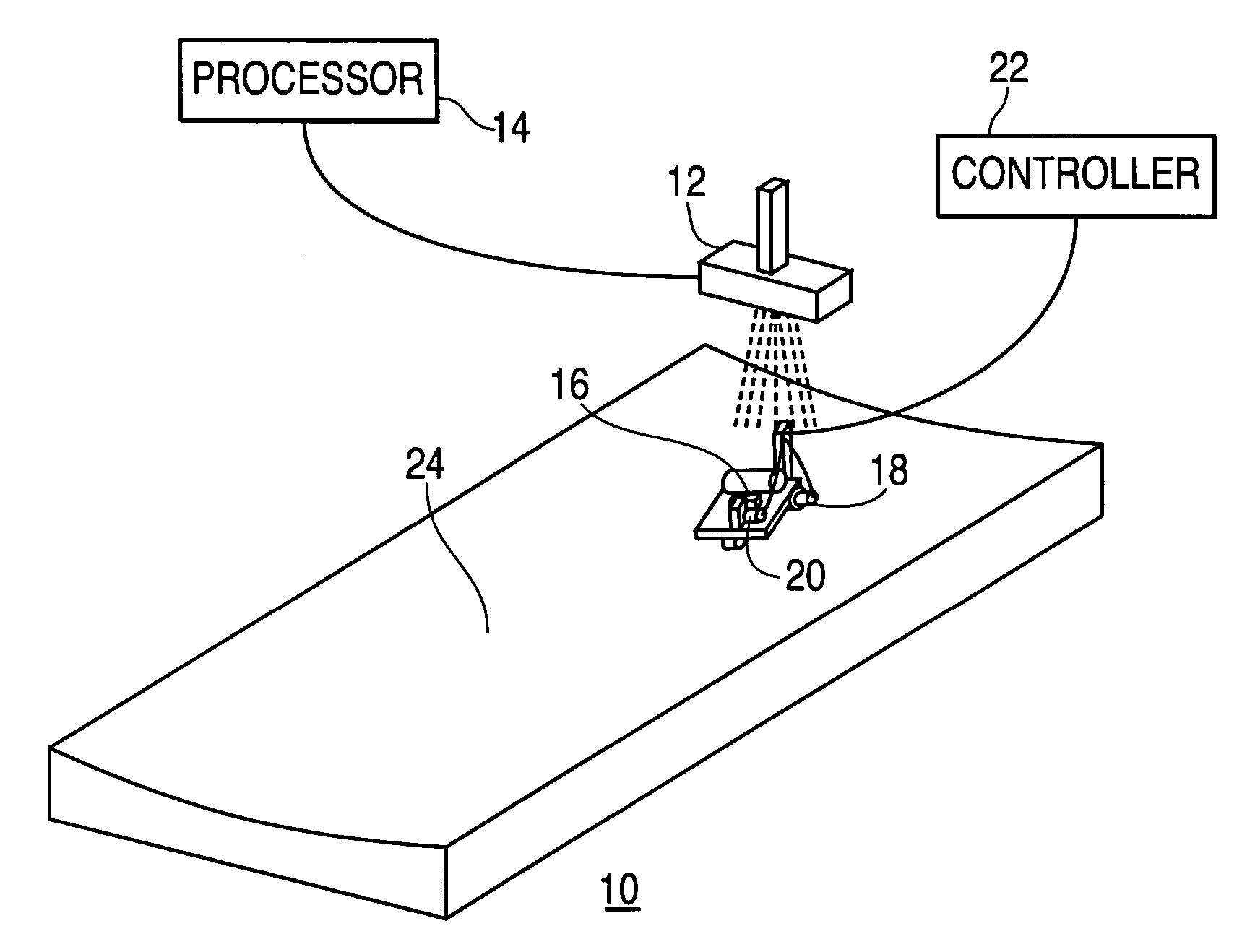 Optical laser guidance system apparatus and method